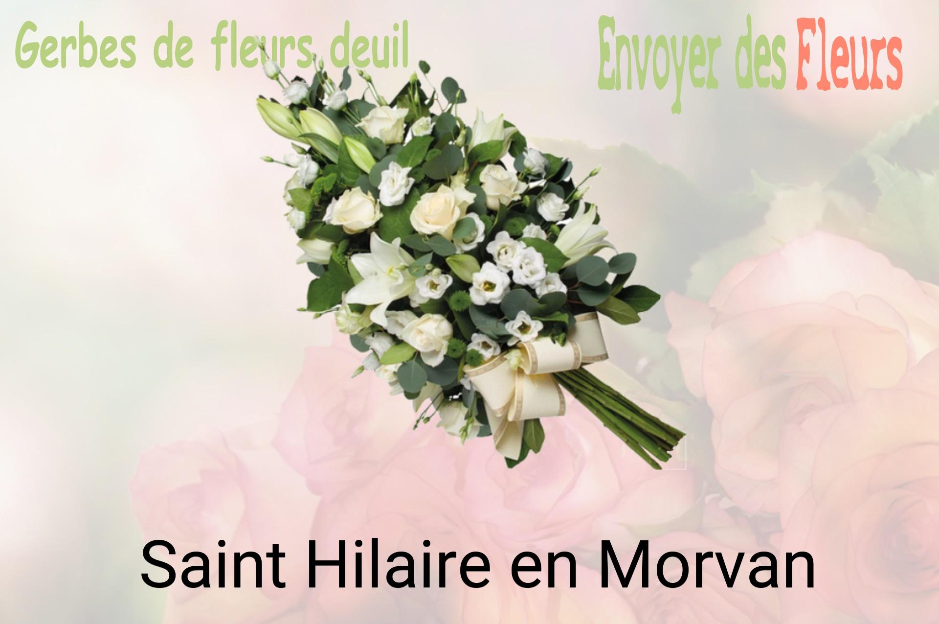 Gerbe de fleurs de deuil livrée à Saint-Hilaire-en-Morvan